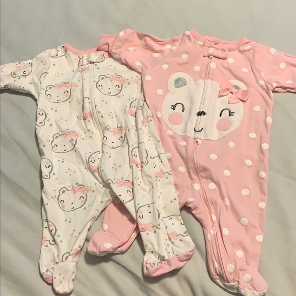 2pk NB pink pjs